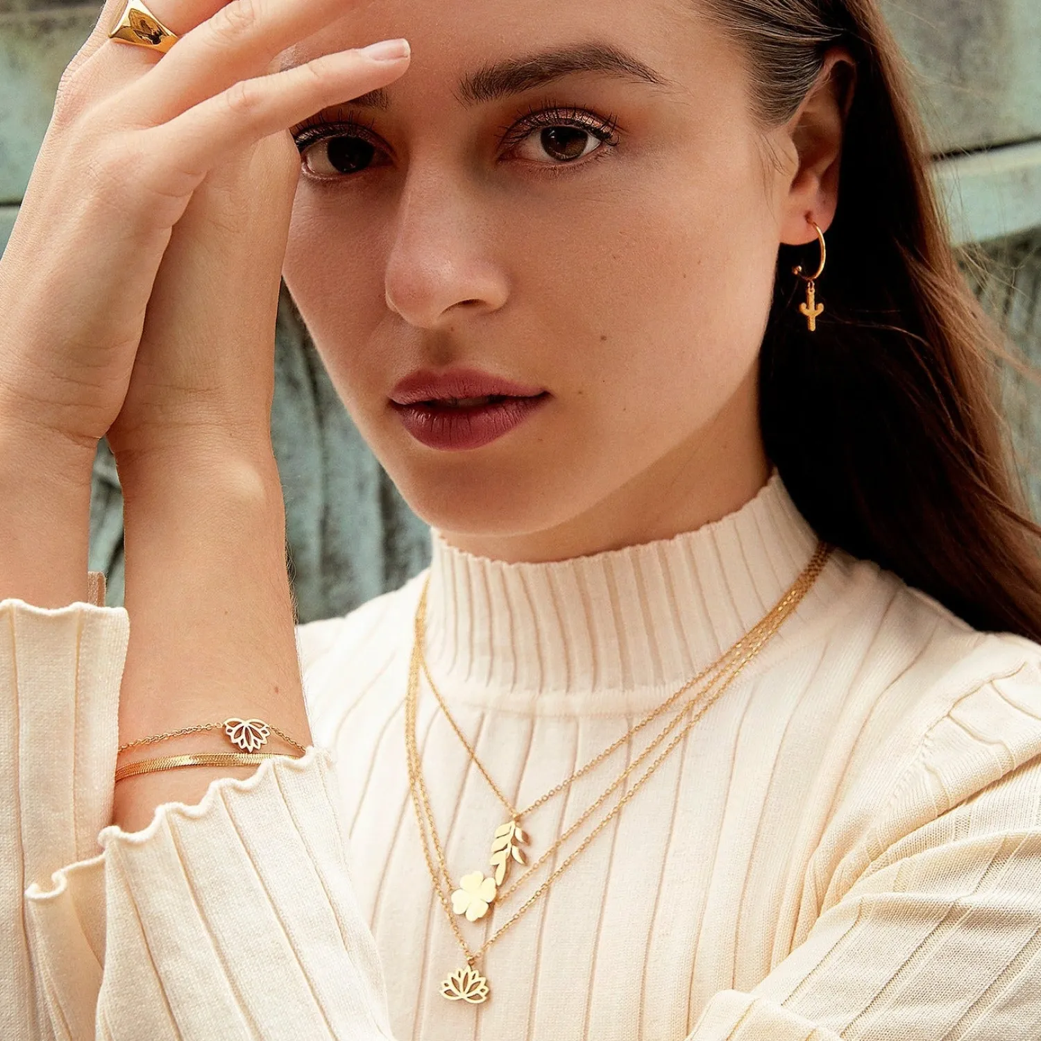 Filigrane Ketten | Hey Happiness Lotus Kette farbe Gold