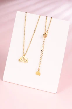 Filigrane Ketten | Hey Happiness Lotus Kette farbe Gold