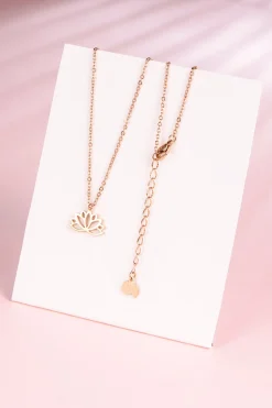 Filigrane Ketten | Hey Happiness Lotus Kette Rosegold Rose Gold