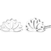 Ohrstecker | Hey Happiness Lotus Ohrstecker Silberfarbe Silver