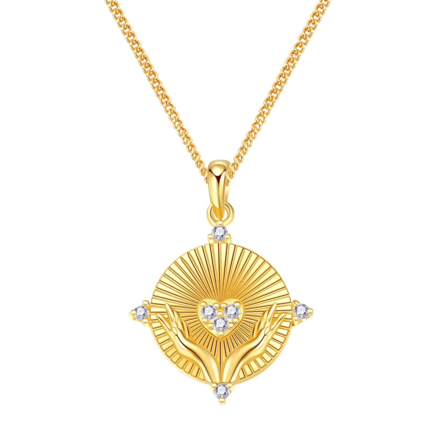 Filigrane Ketten | Hey Happiness Love Anhänger Kette aus Sterlingsilber