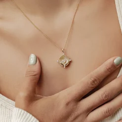 Filigrane Ketten | Hey Happiness Love Anhänger Kette aus Sterlingsilber
