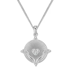 Filigrane Ketten | Hey Happiness Love Anhänger Kette aus Sterlingsilber