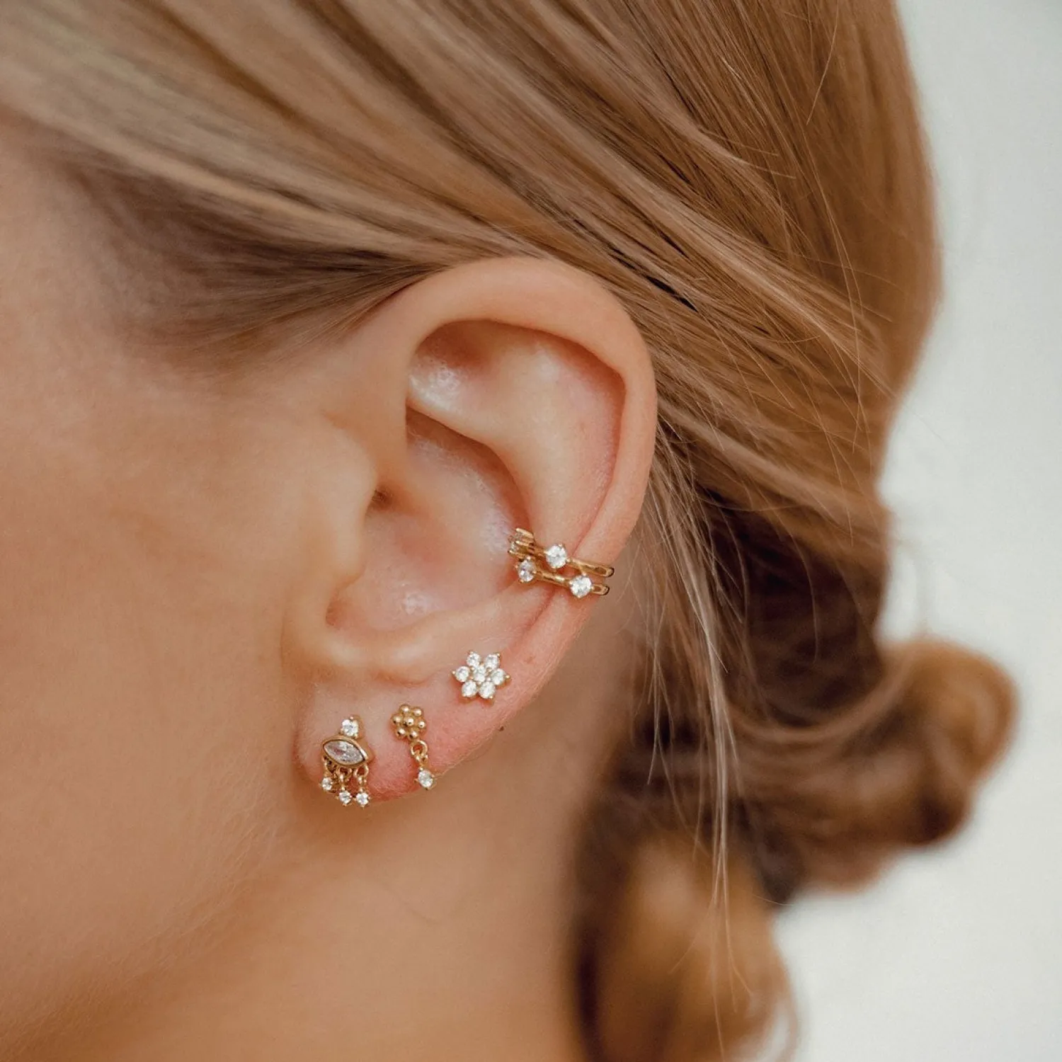 Ohrstecker | Hey Happiness Lucky Eye Ohrstecker Sterlingsilber in Gold