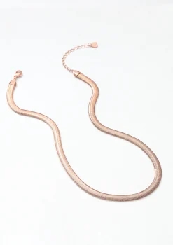 Statement Ketten | Hey Happiness Massive Schlangenkette in Rosegold Rose Gold