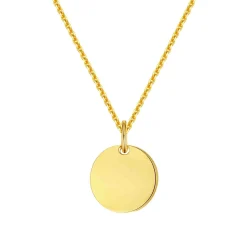Filigrane Ketten | Hey Happiness Medallion Anhänger Kette 14K Gold