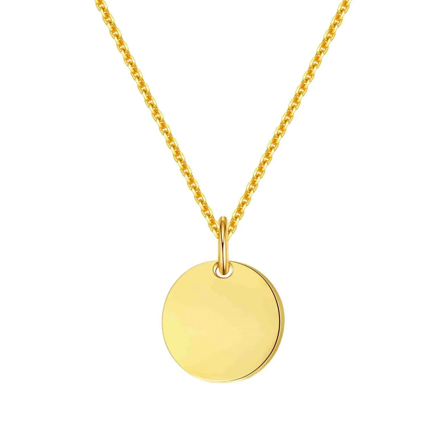 Filigrane Ketten | Hey Happiness Medallion Anhänger Kette 14K Gold