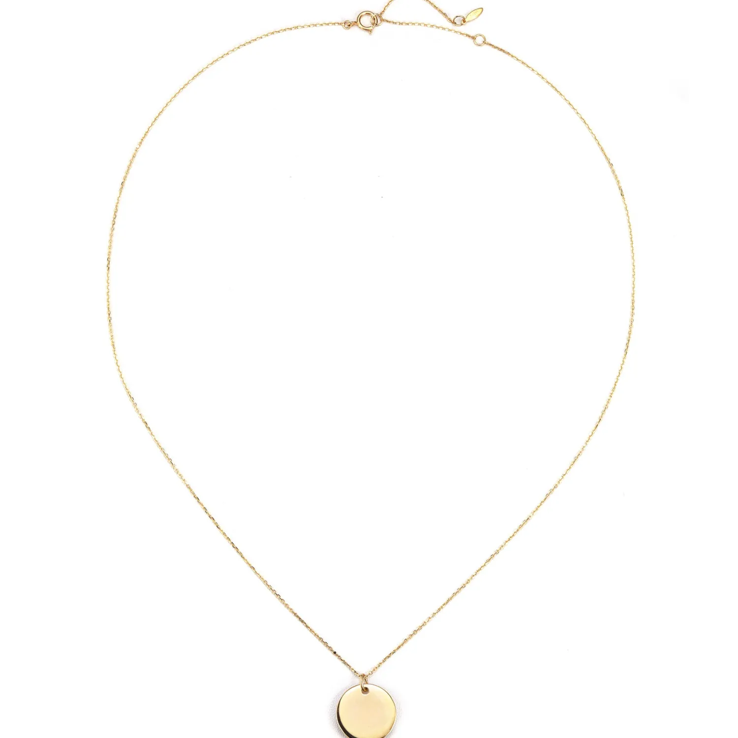 Filigrane Ketten | Hey Happiness Medallion Anhänger Kette 14K Gold