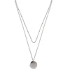 Choker Ketten | Filigrane Ketten | Hey Happiness Mehrreihige Kreis Kette in Silberfarbe Silver