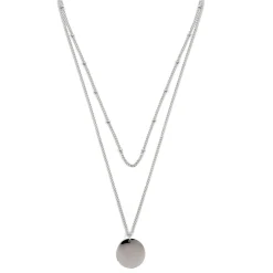Choker Ketten | Filigrane Ketten | Hey Happiness Mehrreihige Kreis Kette in Silberfarbe Silver