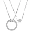 Filigrane Ketten | Hey Happiness Mehrreihige Kreis Kette in Silber Silver