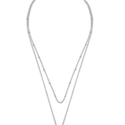 Choker Ketten | Filigrane Ketten | Hey Happiness Mehrreihige Kreis Kette in Silberfarbe Silver