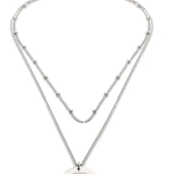 Choker Ketten | Filigrane Ketten | Hey Happiness Mehrreihige Kreis Kette in Silberfarbe Silver