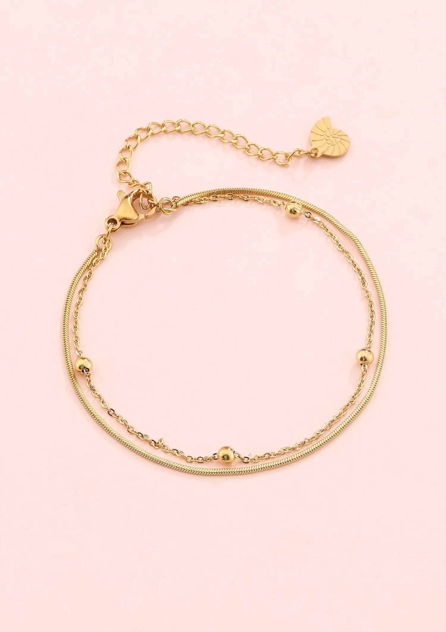 Ketten Armbänder | Hey Happiness Mehrreihiges Armband Kügelchen Gold
