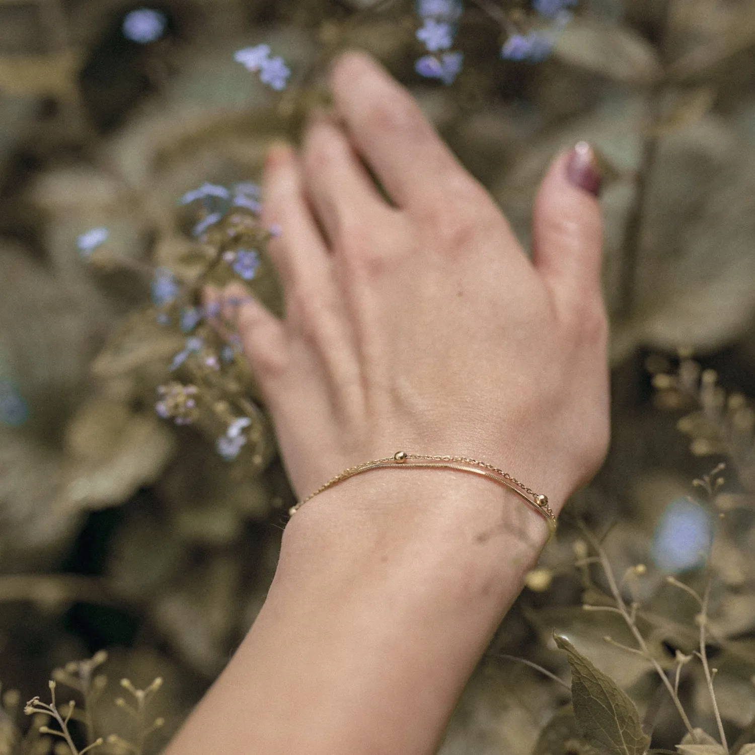 Ketten Armbänder | Hey Happiness Mehrreihiges Armband Kügelchen Gold