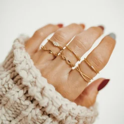 Schlichte Ringe | Hey Happiness Meridian Ring Sterlingsilber Silver