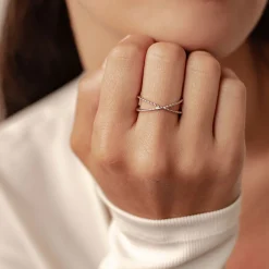 Schlichte Ringe | Hey Happiness Meridian Ring Sterlingsilber Silver