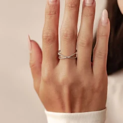 Schlichte Ringe | Hey Happiness Meridian Ring Sterlingsilber Silver