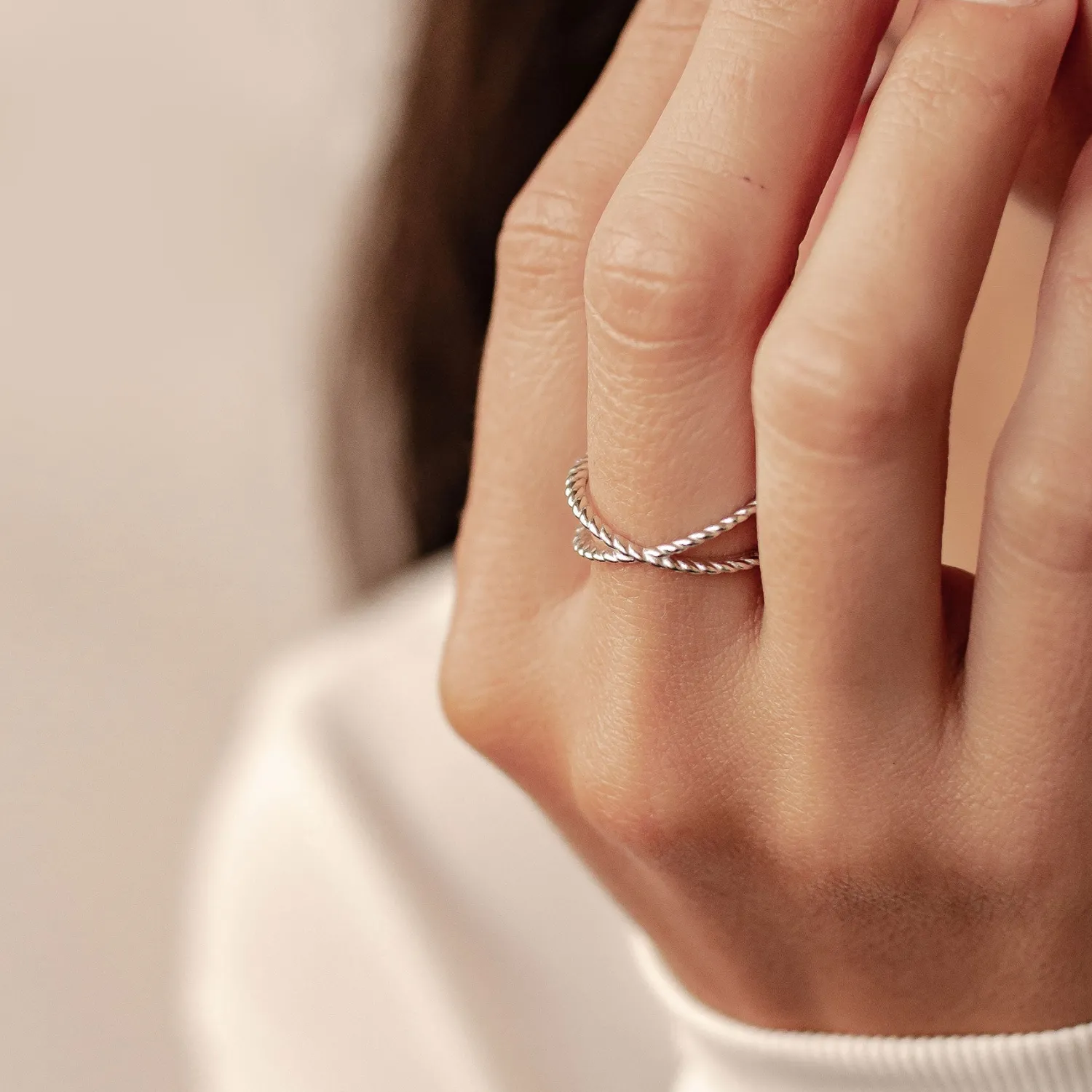 Schlichte Ringe | Hey Happiness Meridian Ring Sterlingsilber Silver