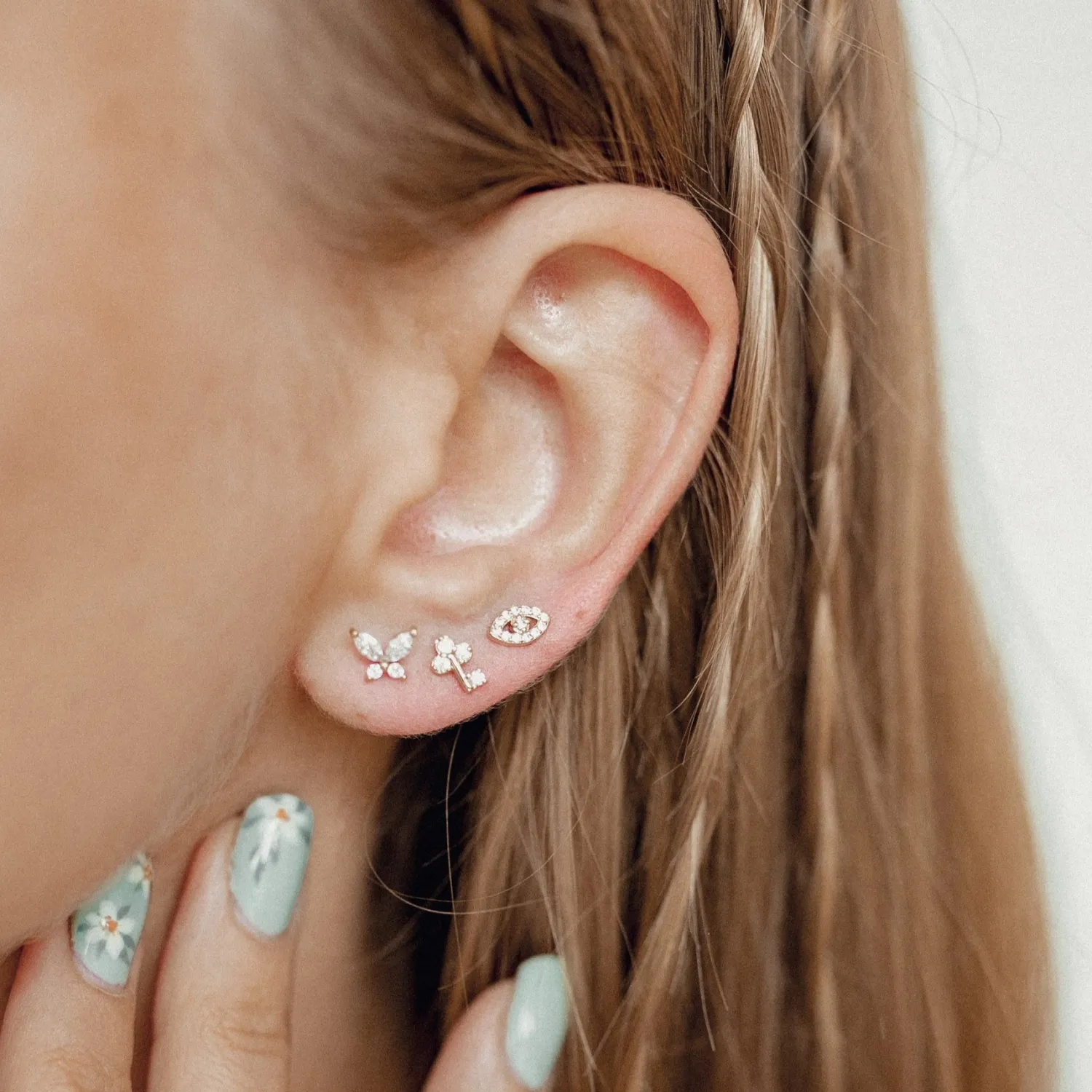Ohrstecker | Hey Happiness Metamorphose Ohrringe 9K Gold