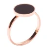 Auffällige Ringe | Schlichte Ringe | Hey Happiness Minimalist Ring mit Kreis Black