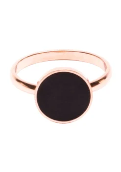Auffällige Ringe | Schlichte Ringe | Hey Happiness Minimalist Ring mit Kreis Black