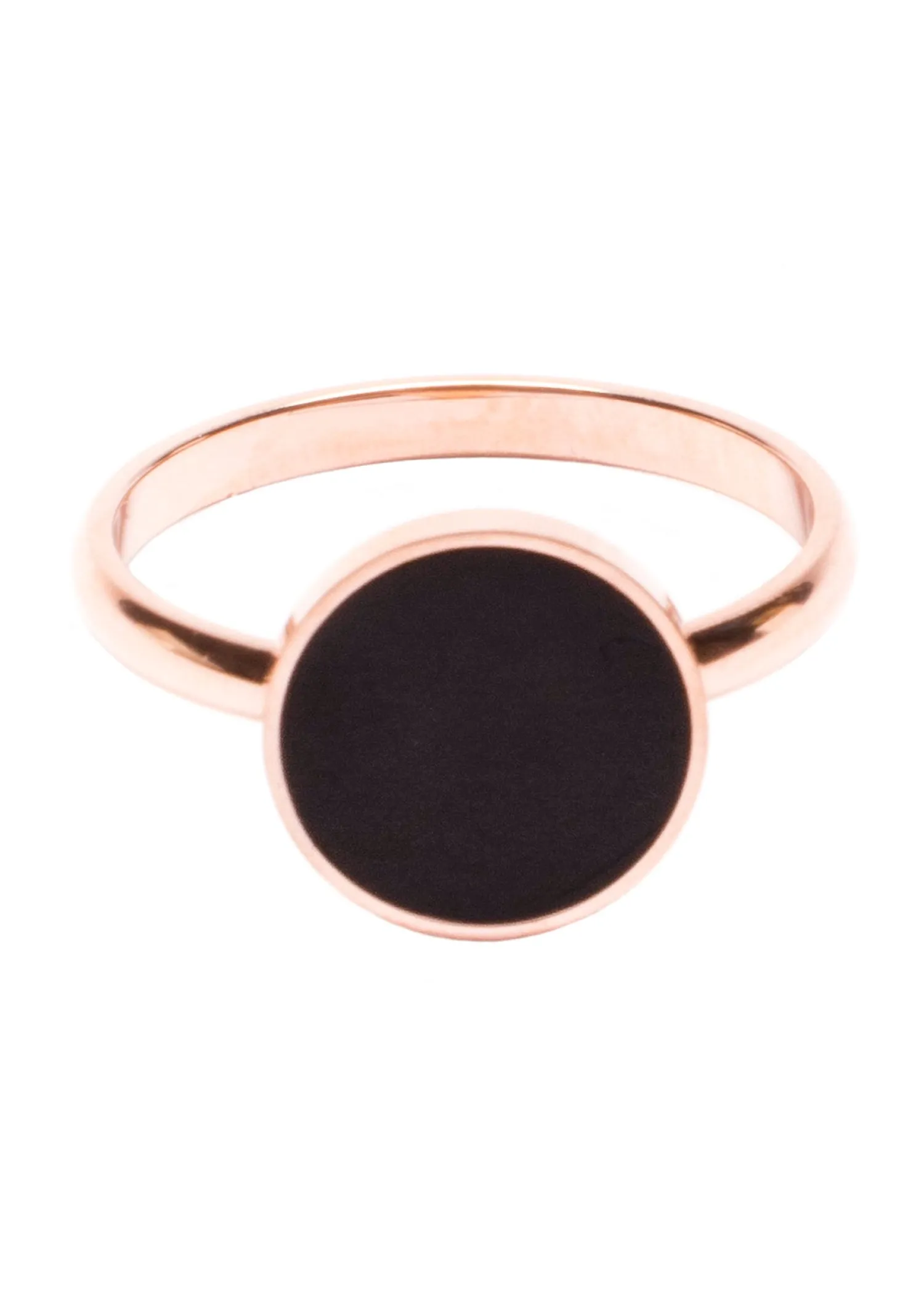Auffällige Ringe | Schlichte Ringe | Hey Happiness Minimalist Ring mit Kreis Black