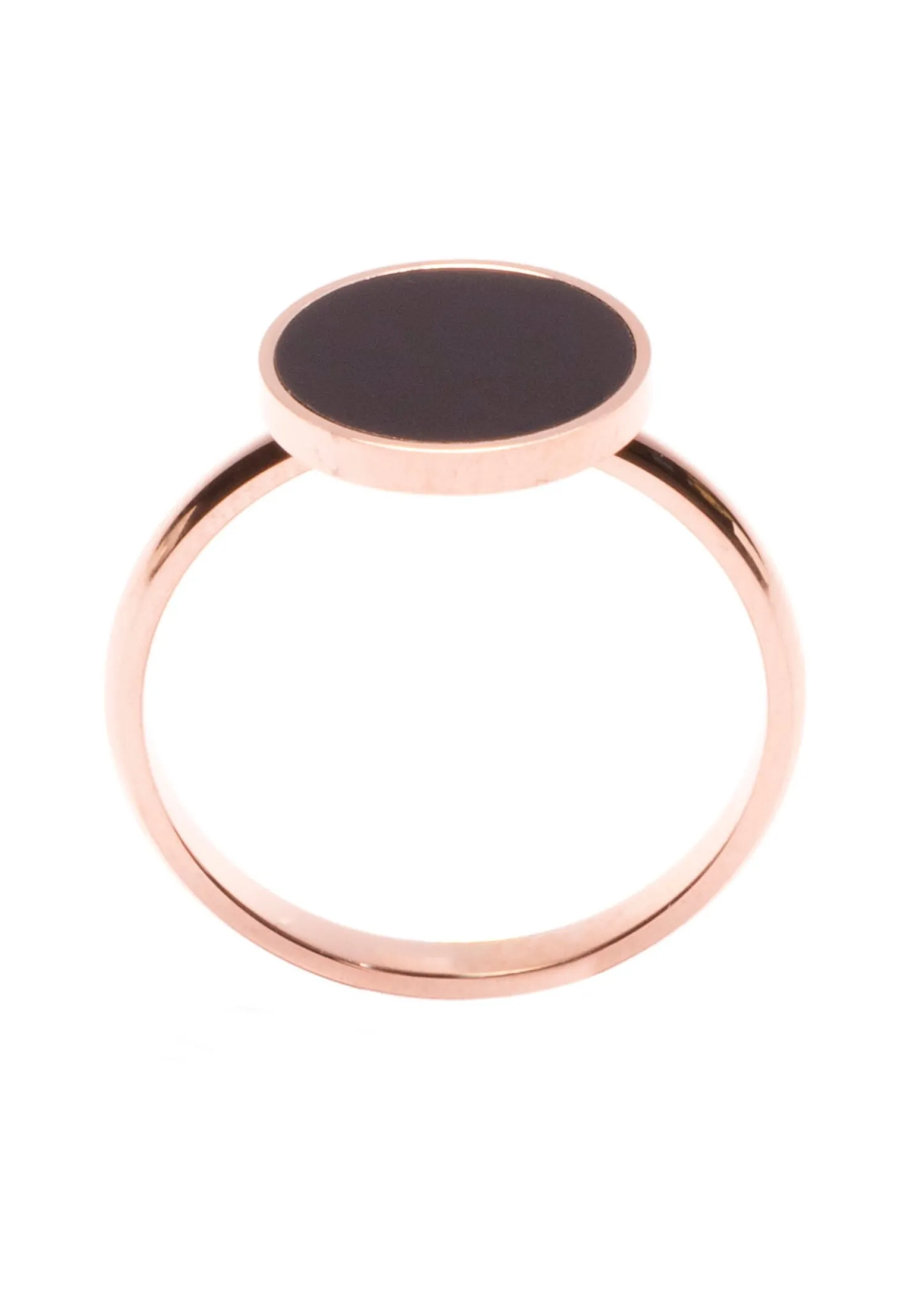 Auffällige Ringe | Schlichte Ringe | Hey Happiness Minimalist Ring mit Kreis Black