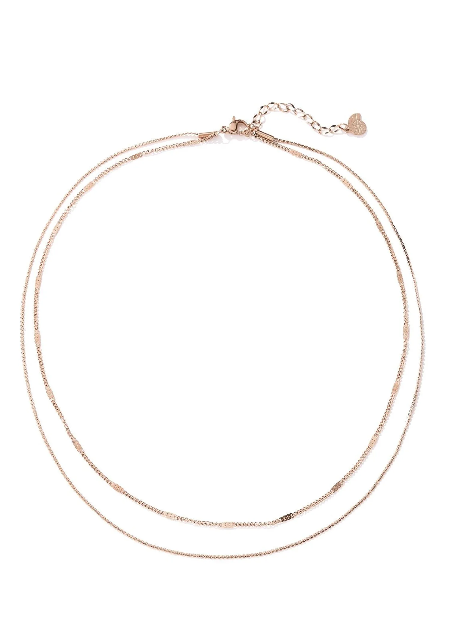 Filigrane Ketten | Hey Happiness Mix von Kabelkette und Kugelkette in Rosegold Rose Gold