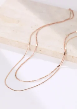 Filigrane Ketten | Hey Happiness Mix von Kabelkette und Kugelkette in Rosegold Rose Gold