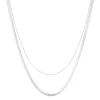 Filigrane Ketten | Hey Happiness Mix von Schlangenkette und Kabelkette in Silber Silver