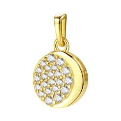 Anhänger | Hey Happiness Mond Anhänger Sterlingsilber in Gold