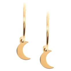 Creolen | Hey Happiness Mond Creolen in Rosegold Rose Gold