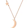 Filigrane Ketten | Hey Happiness Mond und Stern Kette in Rosegold Rose Gold