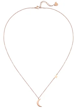 Filigrane Ketten | Hey Happiness Mond und Stern Kette in Rosegold Rose Gold