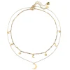 Necklace Sets | Hey Happiness Mond und Stern Schmuck Ketten-Set Wasserfest