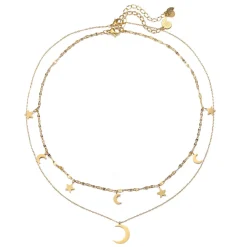 Necklace Sets | Hey Happiness Mond und Stern Schmuck Ketten-Set Wasserfest