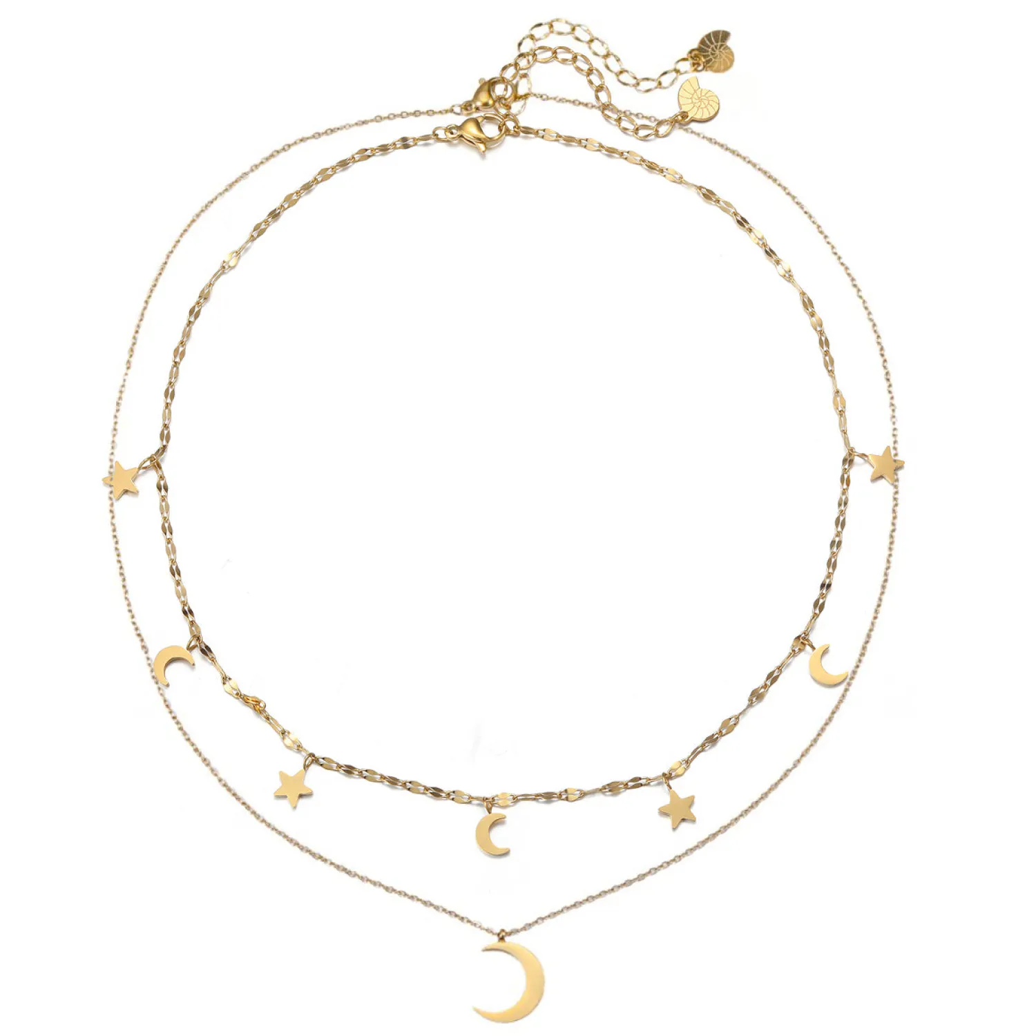 Necklace Sets | Hey Happiness Mond und Stern Schmuck Ketten-Set Wasserfest