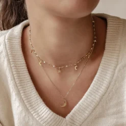 Necklace Sets | Hey Happiness Mond und Stern Schmuck Ketten-Set Wasserfest