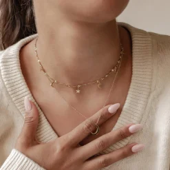 Necklace Sets | Hey Happiness Mond und Stern Schmuck Ketten-Set Wasserfest