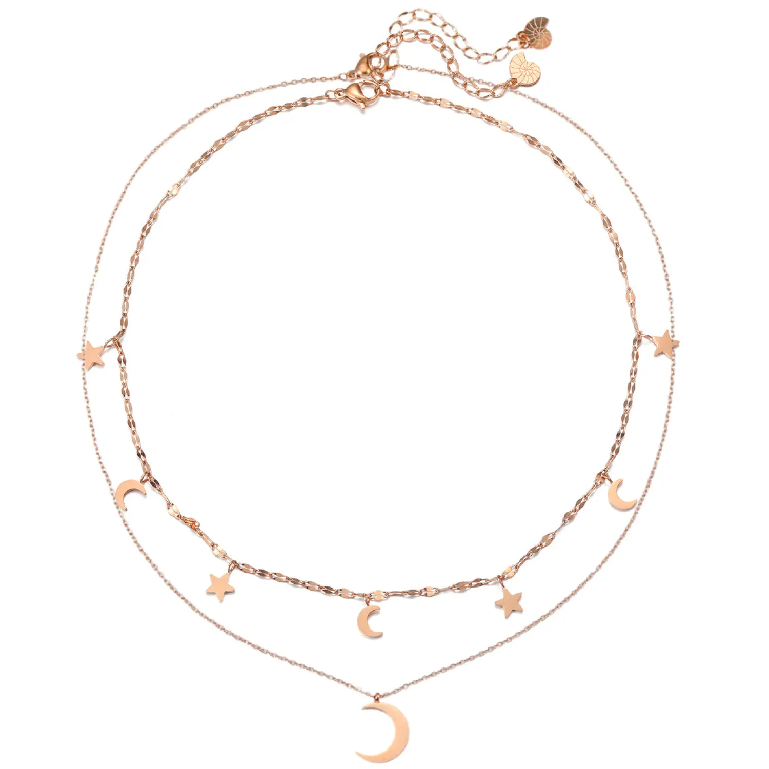 Necklace Sets | Hey Happiness Mond und Stern Schmuck Ketten-Set Wasserfest