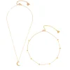 Necklace Sets | Hey Happiness Mond und Stern Schmuckset Ketten in farbe Gold
