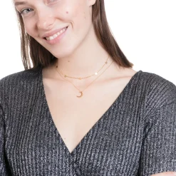 Necklace Sets | Hey Happiness Mond und Stern Schmuckset Ketten in farbe Gold