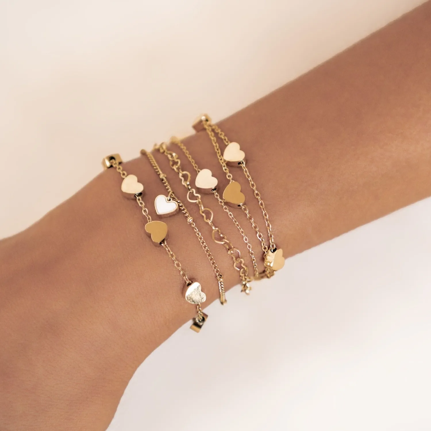 Charm Armbänder | Hey Happiness Multi-Herzen Armband