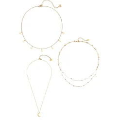 Necklace Sets | Hey Happiness Multilayer Ketten Set in Gold