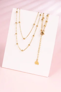 Necklace Sets | Hey Happiness Multilayer Ketten Set in Gold