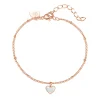 Charm Armbänder | Hey Happiness Muschelschale Herz Armband in Rosegold Rose Gold