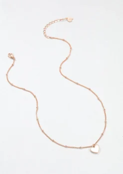 Filigrane Ketten | Hey Happiness Muschelschale Herz Kette in Rosegold Rose Gold