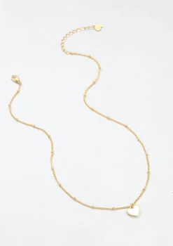Filigrane Ketten | Hey Happiness Muschelschale Herz Kette in farbe Gold