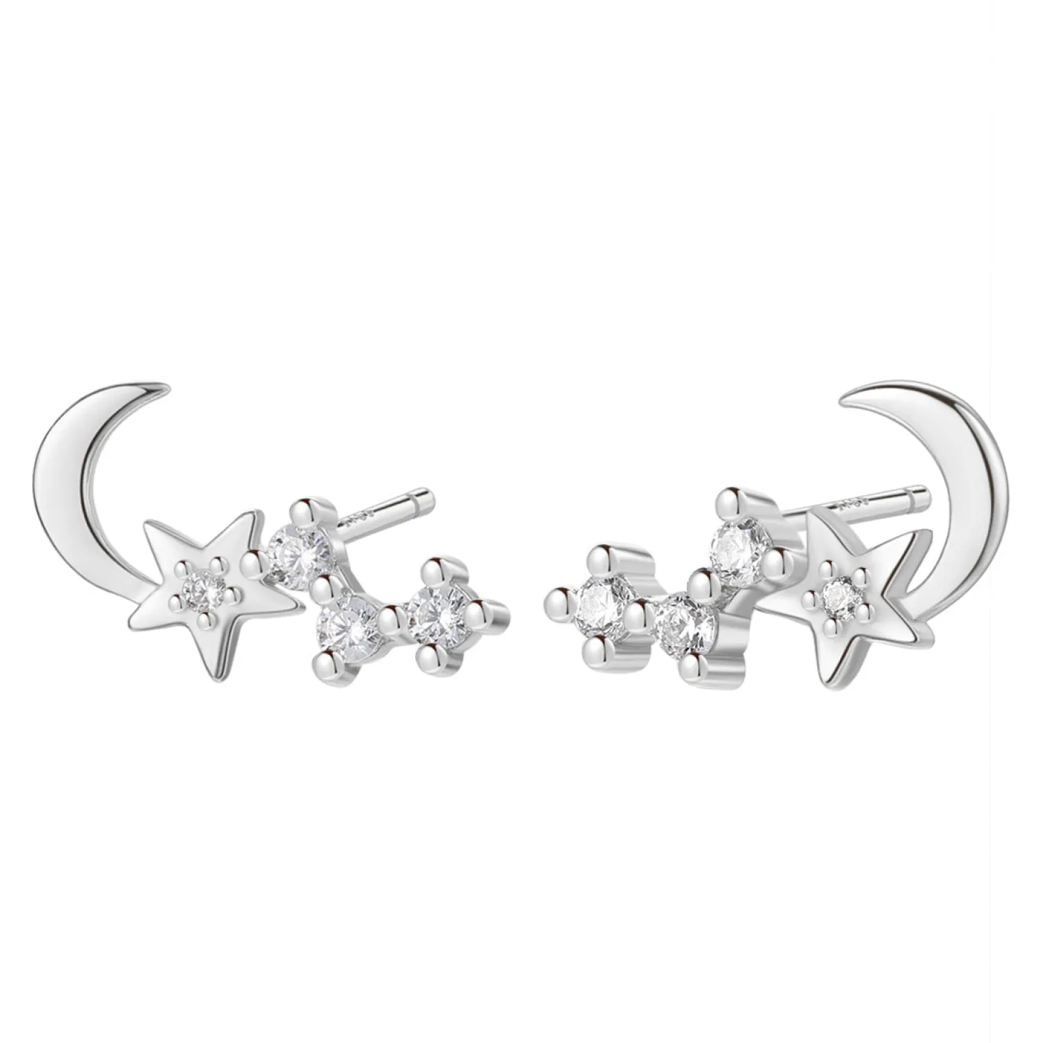 Ohrstecker | Hey Happiness Nachthimmel Ohrstecker aus Sterlingsilber Silver